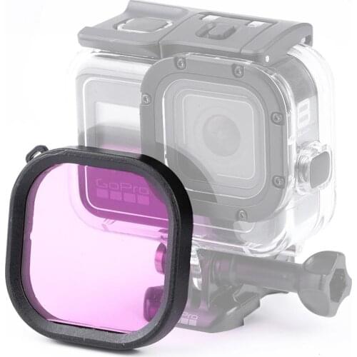 Square Housing Diving Color Lens Filter for GoPro HERO8 Black Original Waterproof Housing