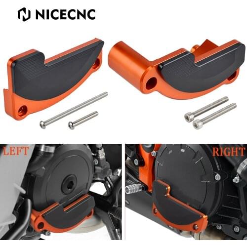 Left Right Engine Case Slider Guard Protector Cover For KTM 1290 Super Duke R RC8 RC8R 1290 Superduke R 14-2016 2018 RC8 R 09-14