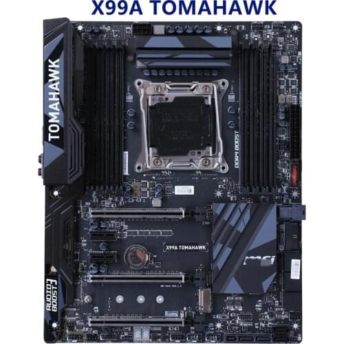 For MSI X99A TOMAHAWK Motherboard LGA 2011 V3 DDR4 For Intel X99A X99M Desktop Mainboard SATA III PCI-E X16 Used