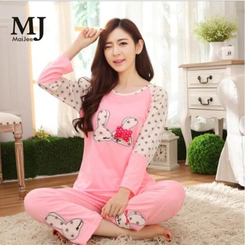 MJ018A Pink Korean Pizama Damska Pijama Sleepwear Pijamas Mujer Pajama Set Kigurumi Lingerie Pajamas Pyjama Femme Night Suit