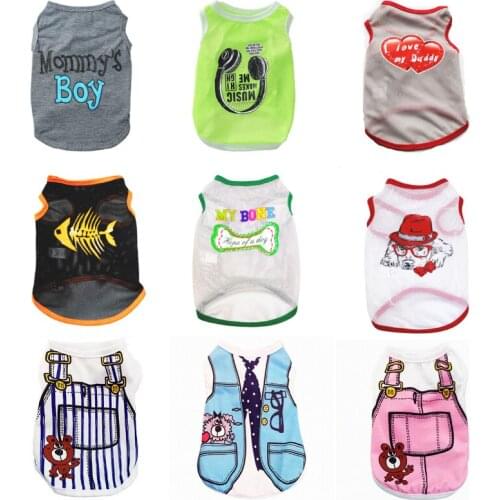 Pet Dog Clothes for Small Dog Summer Shirt Clothes for Dogs Jacket Clothing for Chihuahua Costume Pet Products Puppy Vest Shirts
