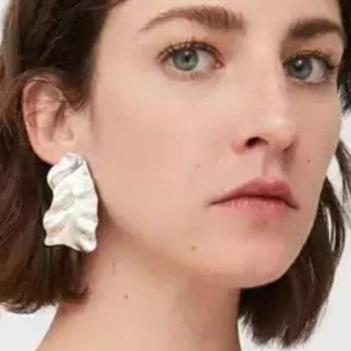 PPG&PGG Geometric Metal Gold Dangle Earrings For Women Punk Wedding Party Fashion Drop Earring Gifts Charm Trendy Jewelry Brinco