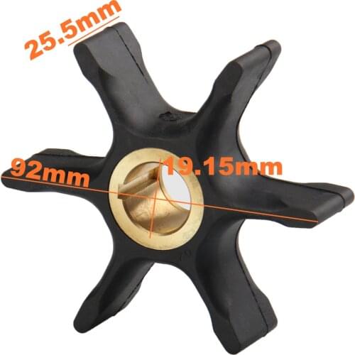 Water Pump Impeller for Johnson Evinrude 55-60-65-70-75HP Outboard 18-3082 89940 Outboard Motor 6 Blades for Boat