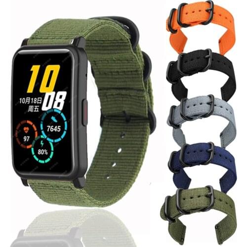 20mm Nylon Strap Smartwatch Replacement Part Sport Wrist Band Watchband For Huawei Honor ES Watch Smart Wristband Accessories