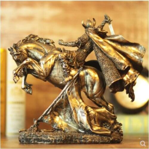 Roman gladiator armor Model Roman armor Viking warrior creative bar decoration club figure Sculpture statue model