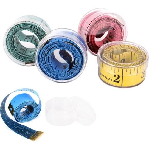 Random 1.5m Body Measuring Ruler Sewing Tailor Tape Measure Mini Soft Flat Ruler Centimeter Meter Sewing Measuring Tape
