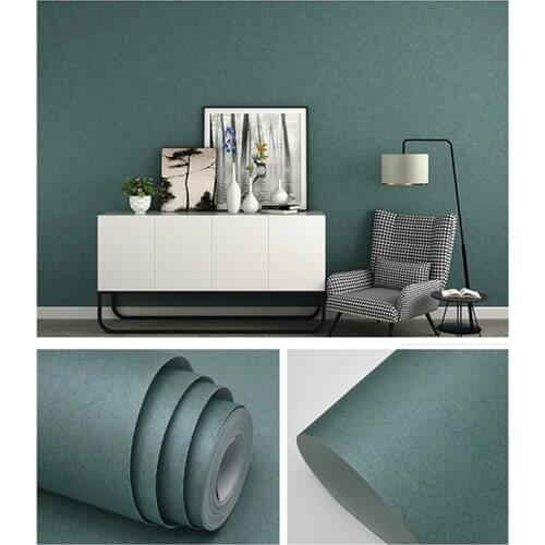 Modern Minimalist Solid Color Wallpaper Rolls Non-woven Wallpaper Furniture Stickers Contact Paper Living Room Bedroom Decor