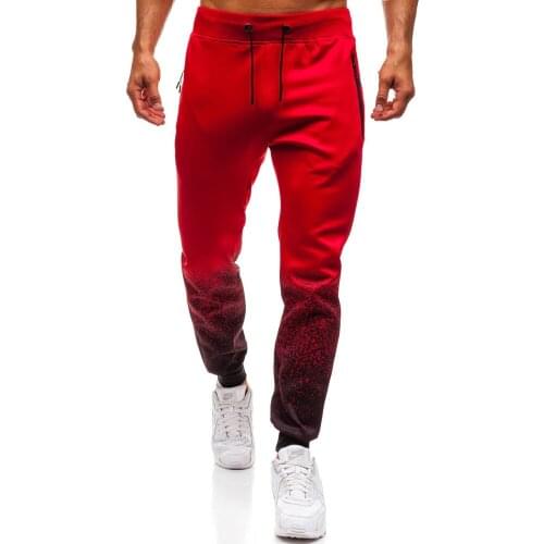 Sports Pants Mens Jogger Fitness Trousers New 3D Gradient Gyms Sweatpants Casual Drawstring Running Sport Pants Plus Size 3XL