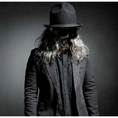 Sunlynn Brand New Fashion Women Men 100% wool Felt Mountain Hat Dome Top Celebrity Style Novelty Buffalo hat bowler hats