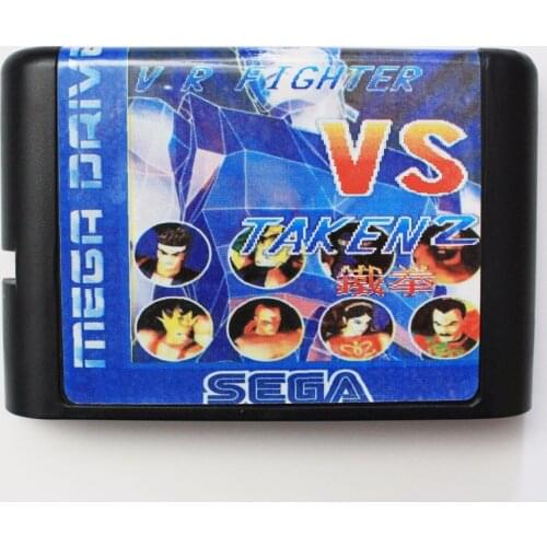Taken 2 VS V.R Fighter 16 bit MD Game Card For Sega Mega Drive For Genesis
