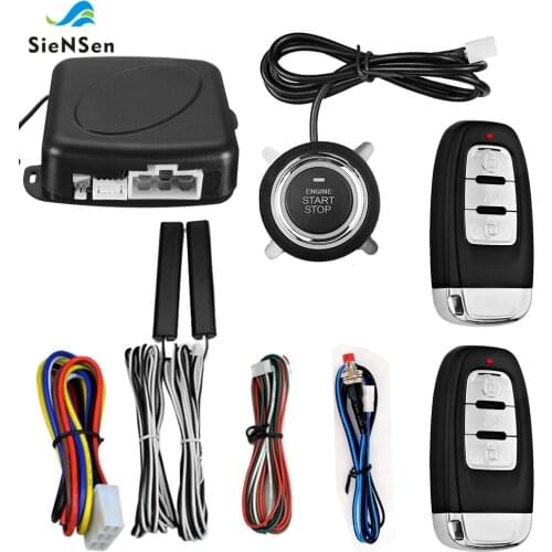 Universal Car Alarm Start Stop Button Engine Push Start Button Auto Door Remote Central Control Locking Keyless Entry System 886