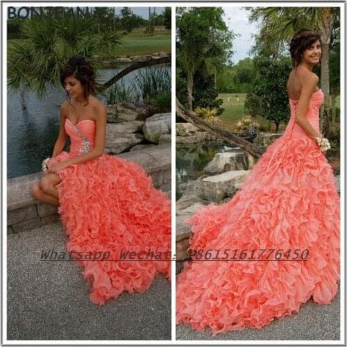 2021 Watermelon Evening Dress Mermaid Sexy Sweetheart Lace Up Floor Length Formal Evening Gown for Women