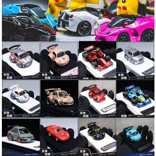 1:64 Porsche993 Bugatti MINI LaFerrari Q car collection Resin Limited Edition Car Model