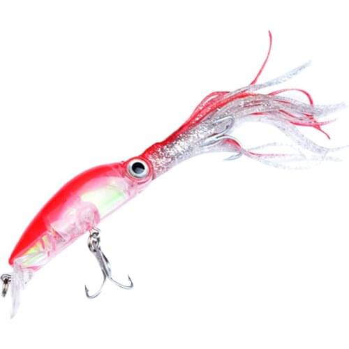 1Pcs 12cm Fishing Lures Multicolor Soft Plastic Squid Skirts Bait for Saltwater Freshwater Fishing