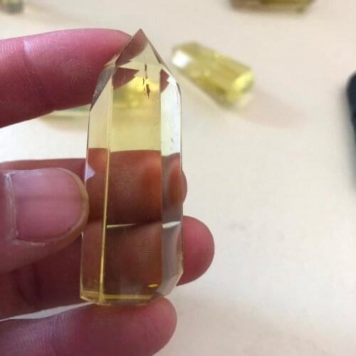 1pcs Natural crystal topaz Single point point healing
