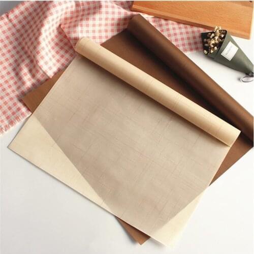 2 Sizes Reusable Non Stick Baking Paper High Temperature Resistant Sheet Pastry Baking Oilpaper Grill Baking Mat Baking Tools