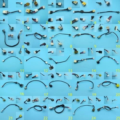 45models usual DC Power Jack Connector for HP Toshiba lenovo Pavilion cable Laptop DC JACK Harness Cable Laptop with cable