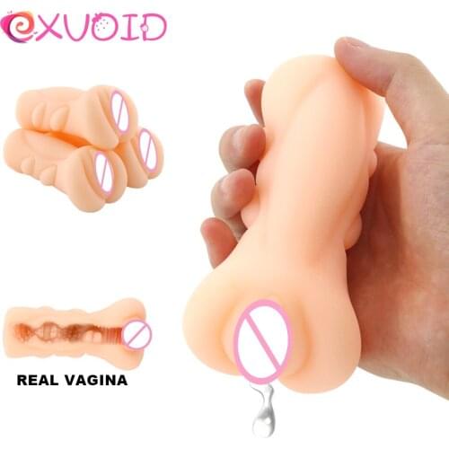 4D Realistic Pussy Artificial Vagina Mouth Anal Portable Masturbatory Cup Deep Throat Sex Toys for Men Male Masturbator