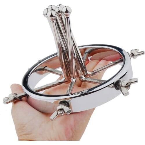 Adjustable Huge Anal Toys Extreme Vaginal Anus Dilator Expander Speculum Clamp Butt Plug Adult Sex Toy for Men Women Erotic Gold