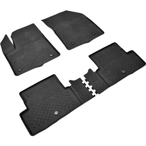 Roxform Car In-4.5D Mop Black Auto Mat Interior Accessories Tuning For Peugeot 3008 2017 2018 2019 2020 2021