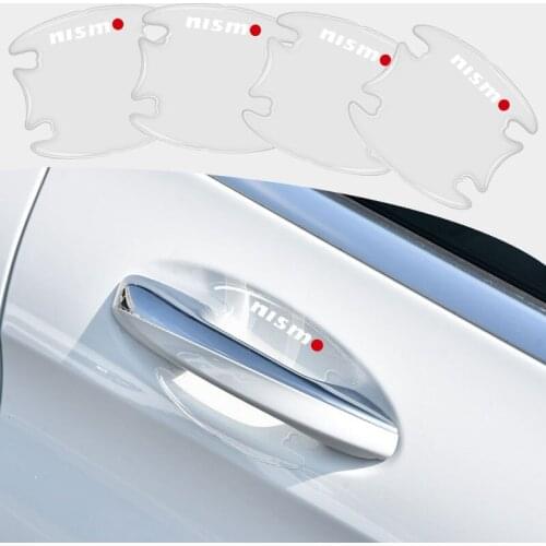 Car Badge Car Door Handle Anti-collision Sticker For Nissan Nismo X-trail Almera Qashqai Tiida Teana Car Decoration Accessories