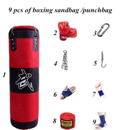 Boxing Punching Bag Training Fitness With Hanging Kick Sandbag adults Gym Exercise empty-Heavy boxing bag factory outlet