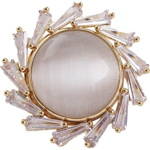 New Animal Owl Magnet Brooch Zircon Rhinestone Bee Corsage Shirt Luxulry Brooches for Man and Women Jewelry Accessories