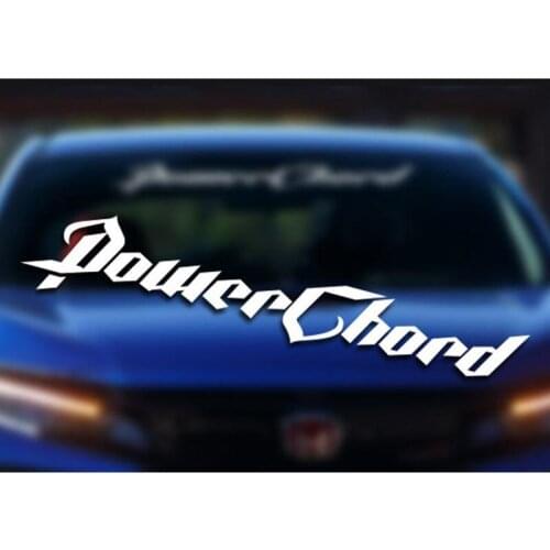 Black/Sliver Creative Fond Decal Daily Driven Waterproof Auto Car Front Window Windshield Decal reflective Sticker S065