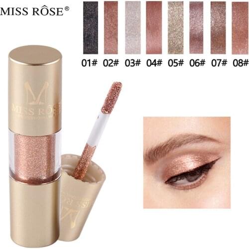 CN(Origin) Cylindrical Monochromatic Pearlescent Portable Eye Shadow Liquid Waterproof Liquid Eyeshadow Glitter Pallete Makeup