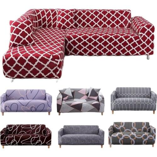 Printed Elastic Sofa Seat Cushion Cover Soft Sofa Cover Furniture Protector Stretch Washable Slipcover 1/2/3/4-seat