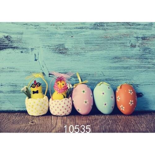 Cartoon Easter Eggs Photo Background for Photo Studio Camera Fotografica Vinyl Cloth Photography Backdrops for Holiday Kid
