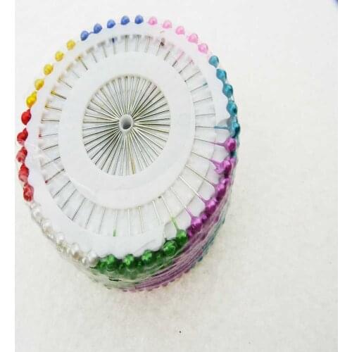 480pc/bag 10bag/lot Multi Color Round-Head Faux Pearl Needle Pin Craft Tool Dressmaking Sewing Pin Needle DIY Handicrafts Needle