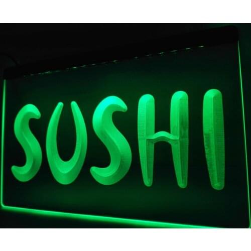LB545- Sushi Bar Japan Food Display NEW LED Neon Light Sign home decor crafts
