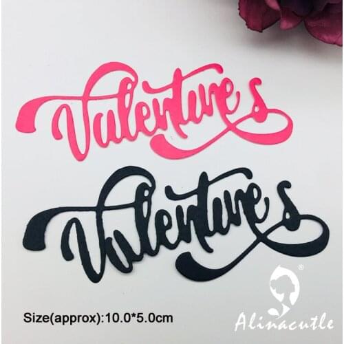 Metal Cutting die Cut Valentines DIY Scrapbooking Paper Craft Handmade Card Album Punch Knife Art Cutter Alinacutle Die