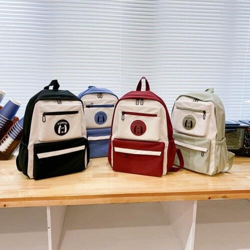 Fashion Backpack Cute Student Women School Bags Girls Kawaii Nylon Backpack Female Simple Trendy Teenage School Backpack