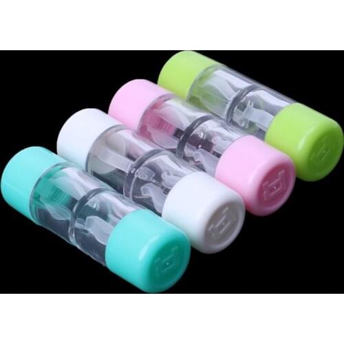 2021 New Contact Lens Box Bottle Plastic Objective Travel Portable Case Storage Container