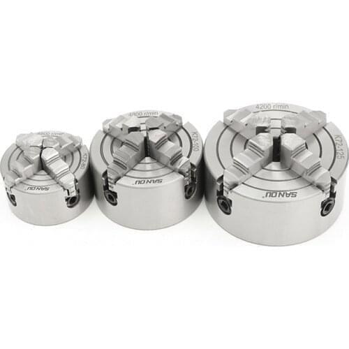 4 Jaw Independent Lathe Chuck 125mm Four-Jaws 5'' Manual Chuck K72-125 for CNC Clathe Fixture New