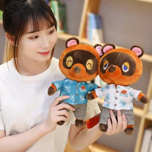 Animal Crossing Peripheral Dressing Dolls figure Association raccoon bean raccoon dog cute plush doll