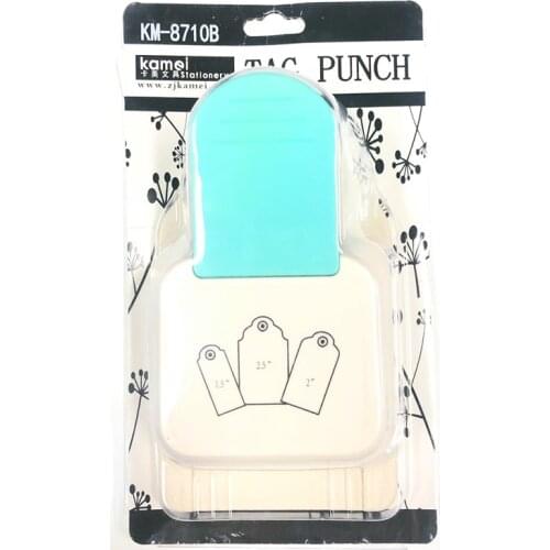 Punch Tag Top Straight 1.5, 2 , 2.5 Inch Gift Paper Punches For Scrapbooking Tools Craft Perfurador Diy Decorative Hole Puncher