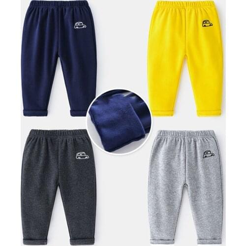 Thick Girls Boys Pants Baby Kids Harem Trousers for Children Boys Kids Thick Fleece Pants Toddler Pants Girls Pants Winter 2-6Y