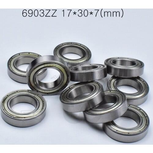 6903ZZ 17*30*7(mm) 10piece bearings ABEC-5 Metal sealed bearing Thin wall bearing 6903 6903ZZ chrome steel bearing