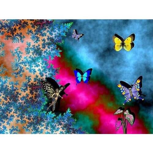 Full Square / Round Drill Butterfly Landscape Diamond Painting Cross Stitch 5D Diamond Embroidery 3D Mosaic Artwork