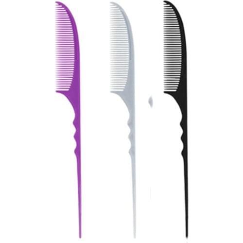 Hair Comb Highlighter Foam Weave Brush Salon Separate Parting Hair Comb Dyed Tail Combs Hairdressing Combs