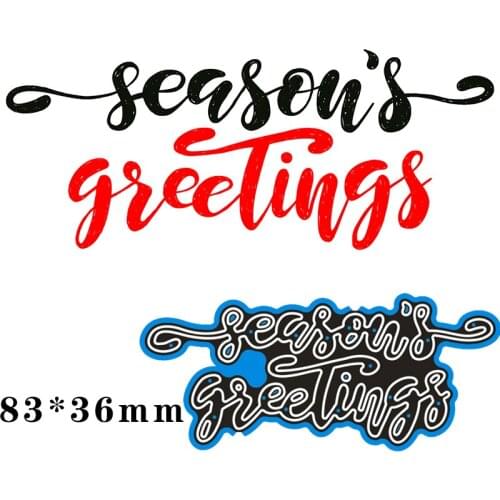 Cutting Metal Dies Letter for 2020 New Stencils DIY Scrapbooking Paper Cards Craft Making New Craft Decoration 83*36mm