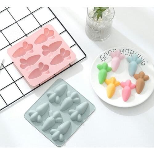 Carrot cake silicone mold DIY handmade soap chocolate ice cube fudge mold pudding bread mousse cake mold kitchen baking supplies