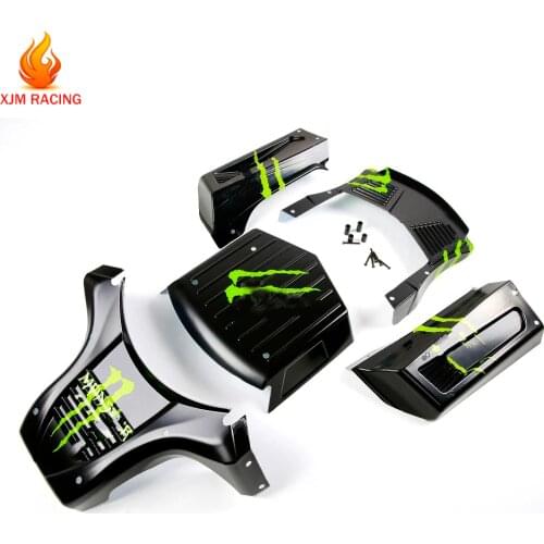 Body Shell Split Kit for 1/5 Losi 5ive-T King Motor X2 ROFUN ROVAN LT WLT TRUCK RC CAR TOYS PARTS