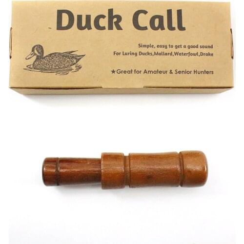 Outdoor Hunting Loud Decoy Imitate Mallard Pheasant Duck Call Whistle Wooden Bird Goose Voice Trap Whistle Camping Accessories