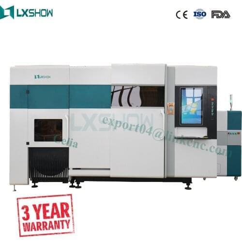 Enclosed Fiber Laser Metal Cutting Machine With Protection Cover for metal sheet and tube cutting