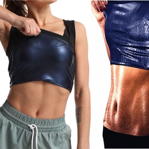 Sweating Sauna Body Shaper Vest Sleeveless Weight Loss Belly Fat Burning Women Waist Tummy Control Slim Shapewear Underwear