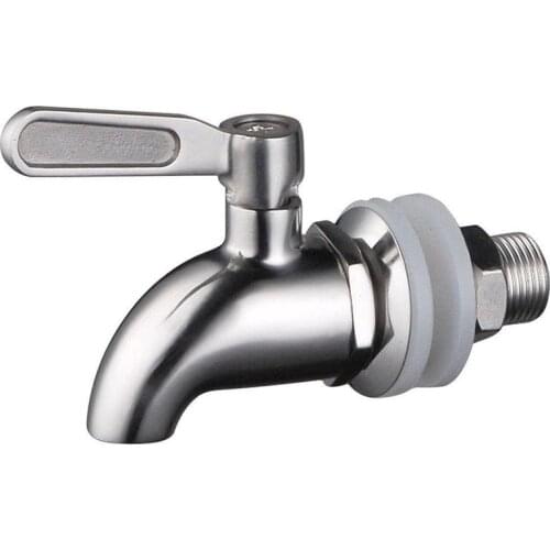 16mm Drink Dispenser Beverage Wine Barrel Tap Spigot Water Stainless Steel Coffee Juice Faucet